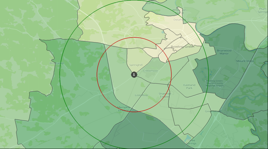 Bowling Green, Kentucky - Median Household Income by Census Tract